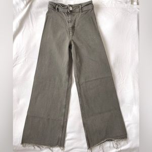 Zara Marine Straight Jeans in Tan